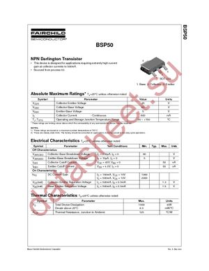 BSP50 datasheet  